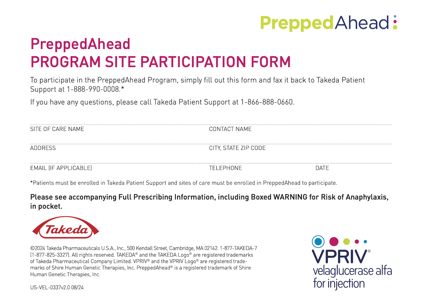 PreppedAhead Sign Up Form